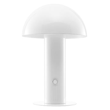 Boletus 10.75" Contemporary Bohemian Rechargeable/Cordless Iron Integrated LED Mushroom Table Lamp - JONATHAN Y